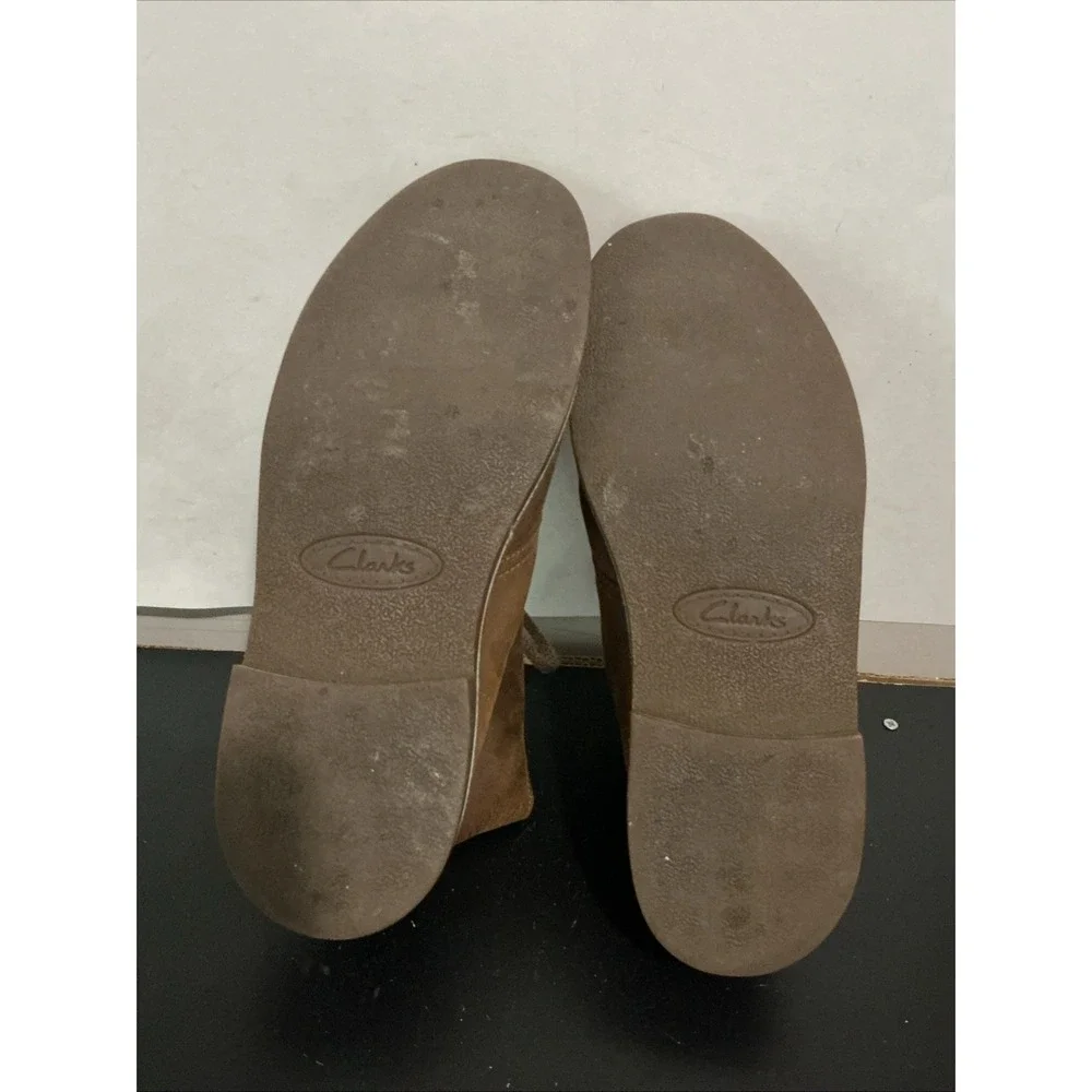 Clarks Bushacre 2 Mens 10.5 M Chukka Boots Brown Leather Desert Boot